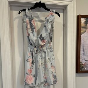 Floral Sleeveless Romper